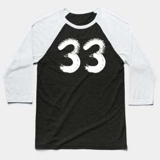 Number 33 Baseball T-Shirt